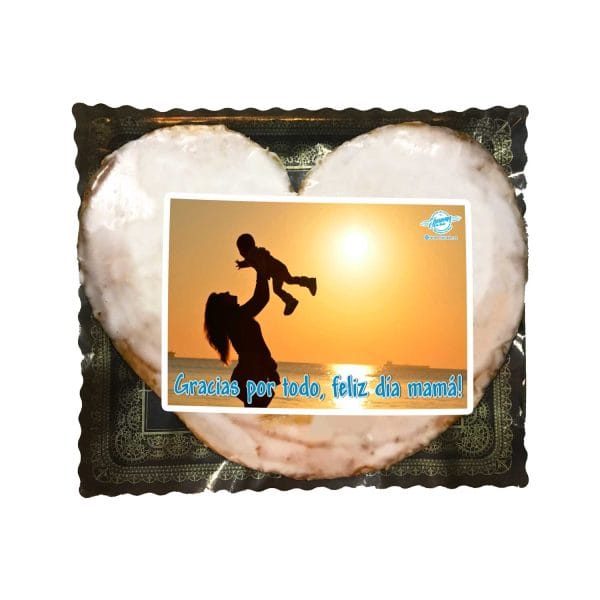 Palmera gigante Glaseada personalizada con fotografía comestible